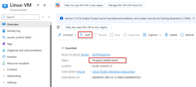 How to upgrade an Azure VM SKU and OS disk - Ubuntu Linux - MFK Labs